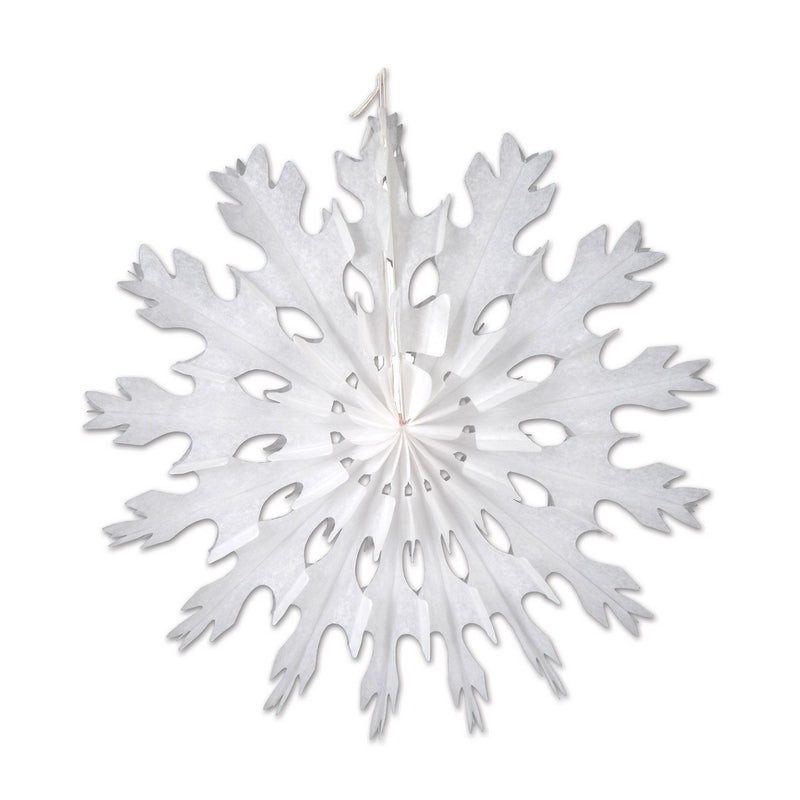 White Tissue Snowflakes – 15" by Beistle for Christmas and winter
