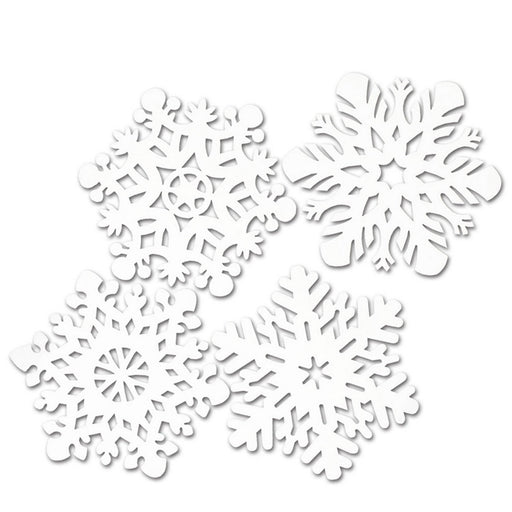 Pkgd Snowflake Cutouts – 14"-14½" – (4/Pkg) by Beistle for Christmas and winter Silhouettes