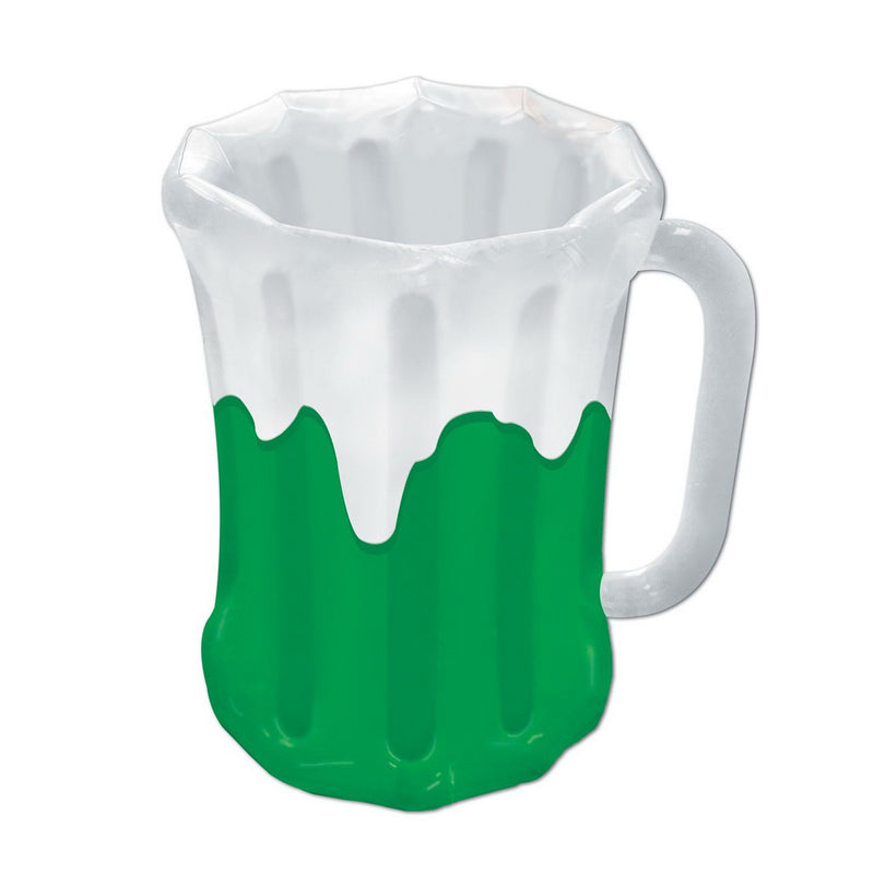 Inflatable Beer Mug Cooler – 18"W x 27"H – (1/Pkg) by Beistle for St. Patrick's Day Inflatables