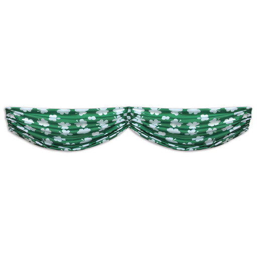 Shamrocks Fabric Bunting – 5' 10" – (1/Pkg) by Beistle for St. Patrick's Day