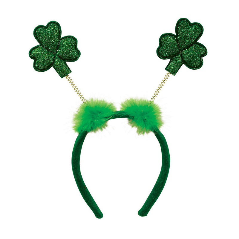 Glittered Shamrock Boppers – (1/Card) by Beistle for St. Patrick's Day Boppers and Headbands
