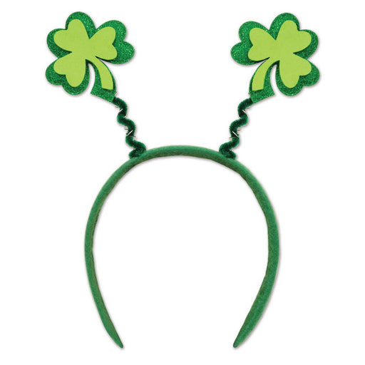 Glittered Shamrock Boppers – (1/Card) by Beistle for St. Patrick's Day Boppers and Headbands