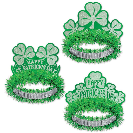 St Patrick Regal Tiaras by Beistle for St. Patrick's Day Fringed