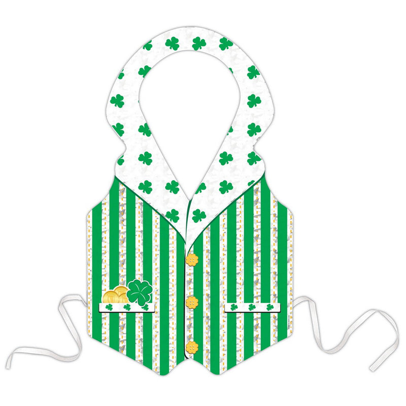 Prismatic St Patrick Vest – (1/Pkg) by Beistle for St. Patrick's Day Vests
