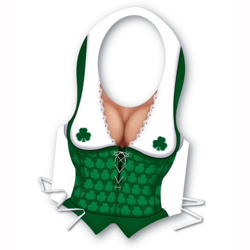 Pkgd Plastic Irish Miss Vest – (1/Pkg) by Beistle for St. Patrick's Day Vests
