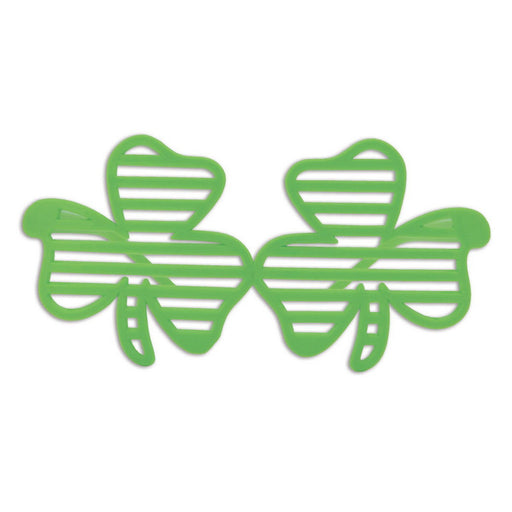 Shamrock Shutter Glasses – (1/Pkg) by Beistle for St. Patrick's Day Novelty Glasses