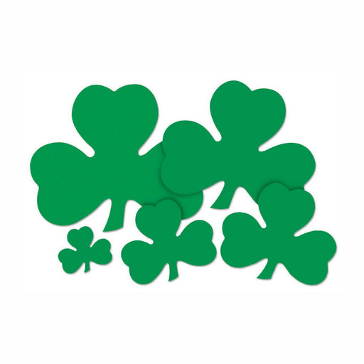Printed Shamrock Cutout – 16" by Beistle for St. Patrick's Day Silhouettes