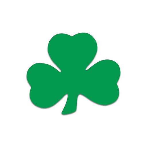 Pkgd Printed Shamrock Cutouts – 5" – (10/Pkg) by Beistle for St. Patrick's Day Silhouettes