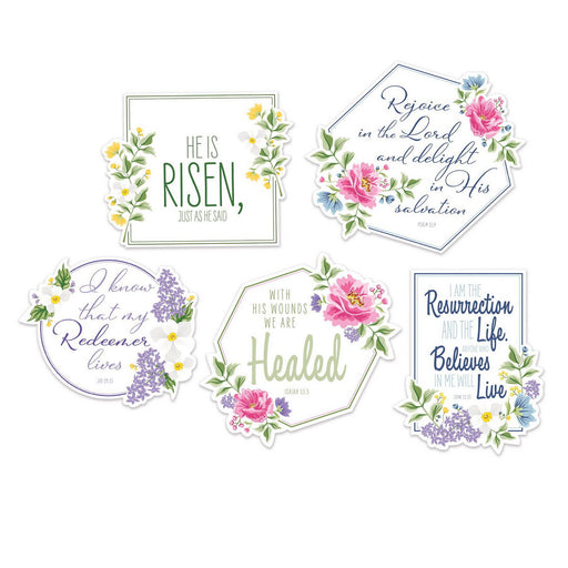 He Is Risen! Cutouts – 8"-11" – (5/Pkg) by Beistle for Easter Printed