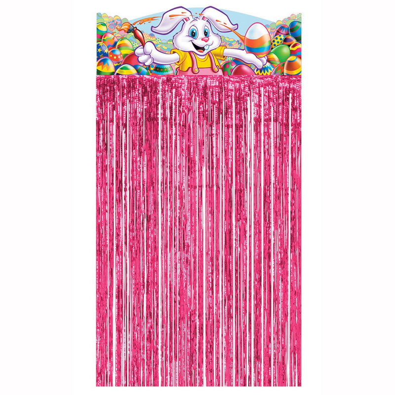 Easter Bunny Character Curtain – 4' 6" x 3' – (1/Pkg) by Beistle Novelty Curtains