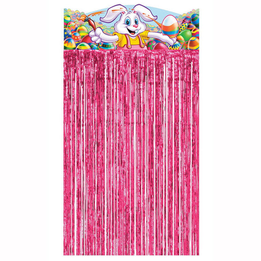 Easter Bunny Character Curtain – 4' 6" x 3' – (1/Pkg) by Beistle Novelty Curtains
