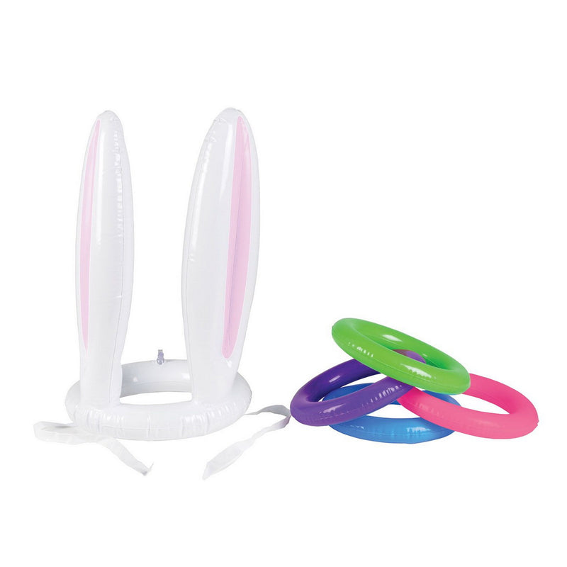 Inflatable Bunny Ears Ring Toss – 17" & 7¼" – (1/Pkg) by Beistle for Easter Games