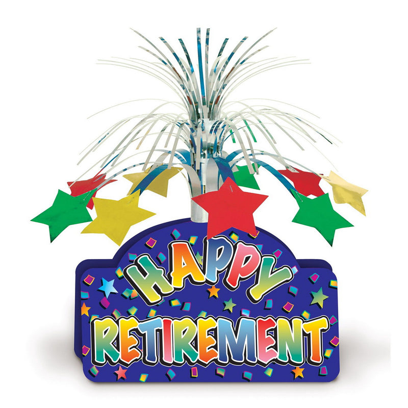 Happy Retirement Centerpiece – 13" – (1/Pkg) by Beistle Cascades