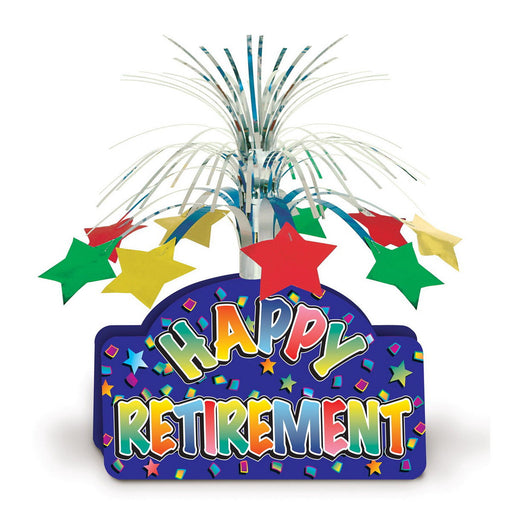 Happy Retirement Centerpiece – 13" – (1/Pkg) by Beistle Cascades