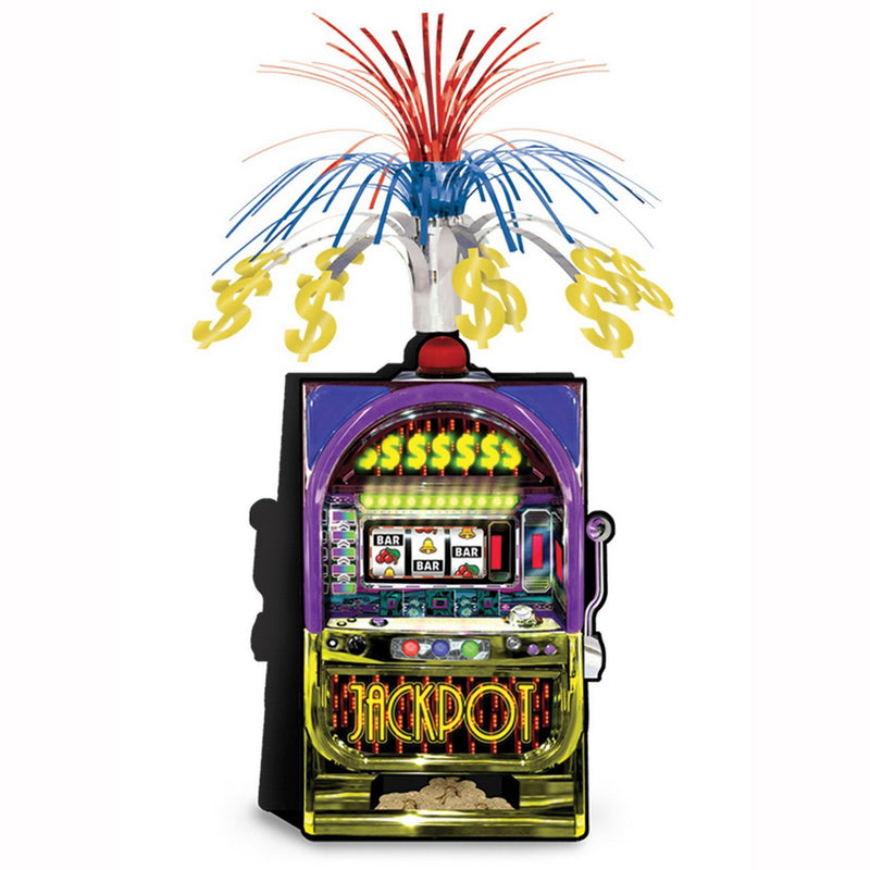 Slot Machine Centerpiece – 15" – (1/Pkg) by Beistle for Casino Cascades