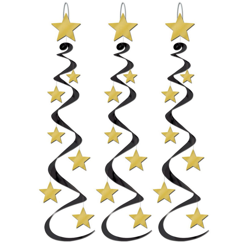 Star Whirls – 30" – (3/Pkg) by Beistle for New Years