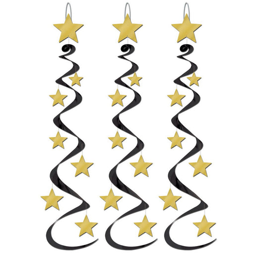 Star Whirls – 30" – (3/Pkg) by Beistle for New Years