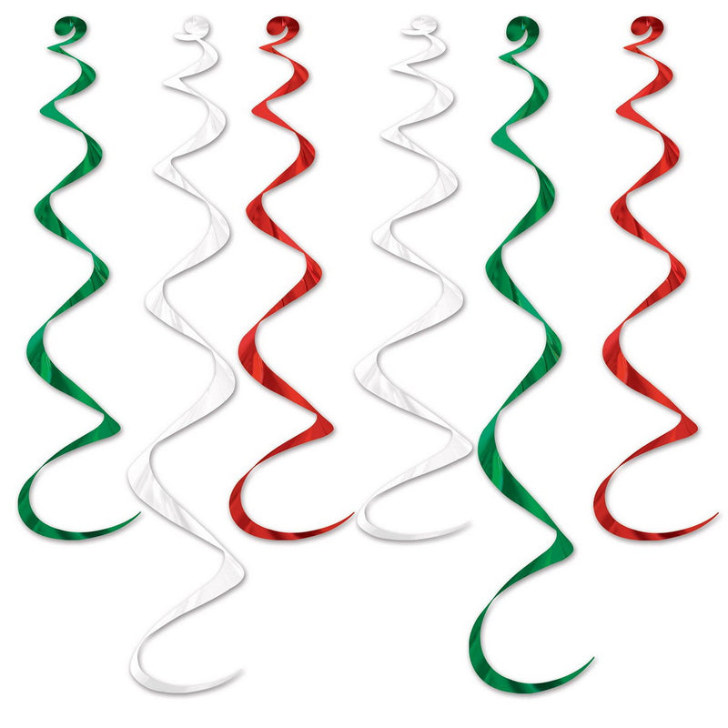 Twirly Whirlys – 4-24" & 2-36" – (6/Pkg) by Beistle for General occasion Whirls
