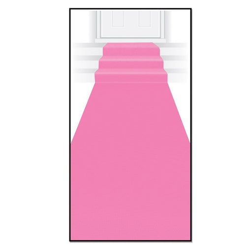 Pink Carpet Runner – 24" x 15' – (1/Pkg) by Beistle for Princess Aisle Runner