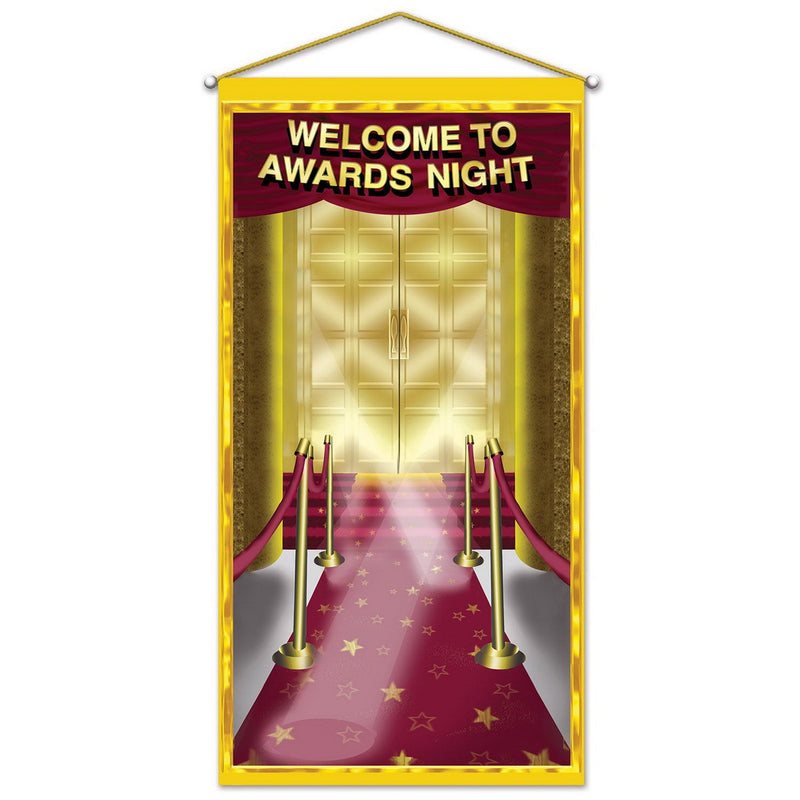 Awards Night Door/Wall Panel – 30" x 5' – (1/Pkg) by Beistle Metallic
