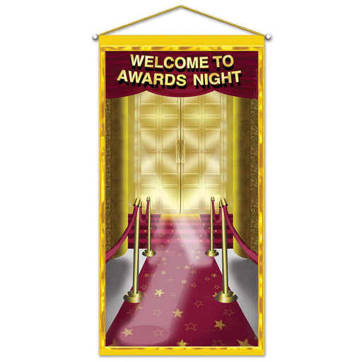 Awards Night Door/Wall Panel – 30" x 5' – (1/Pkg) by Beistle Metallic