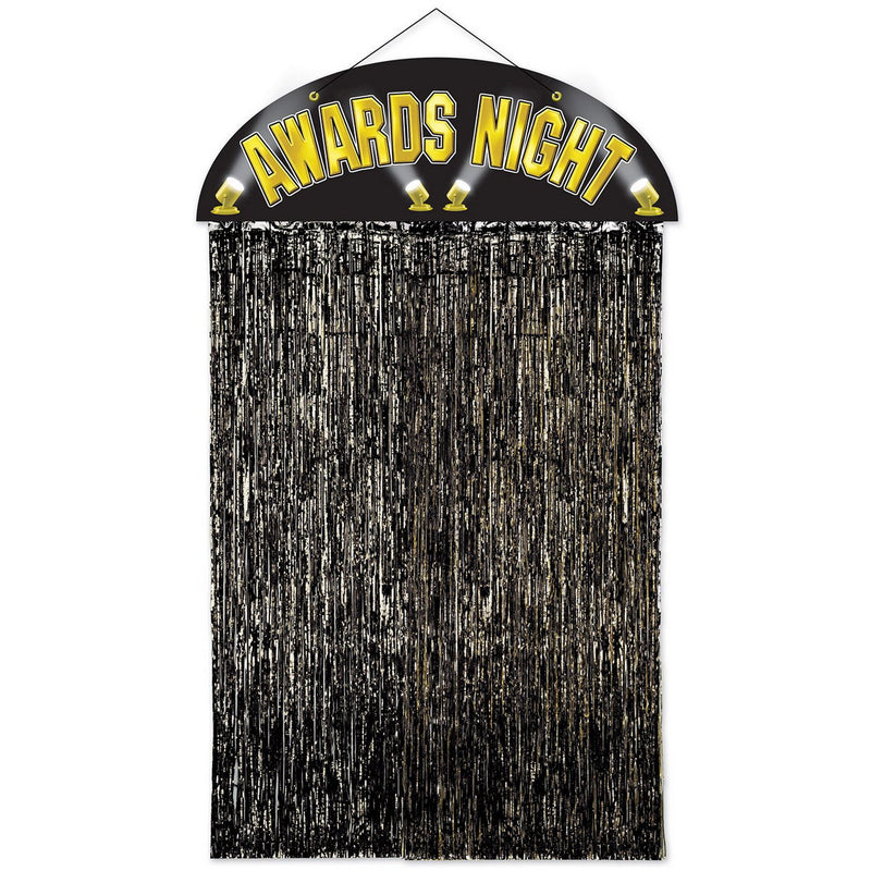 Awards Night Door Curtain – 4' 6" x 3' – (1/Pkg) by Beistle Novelty Curtains