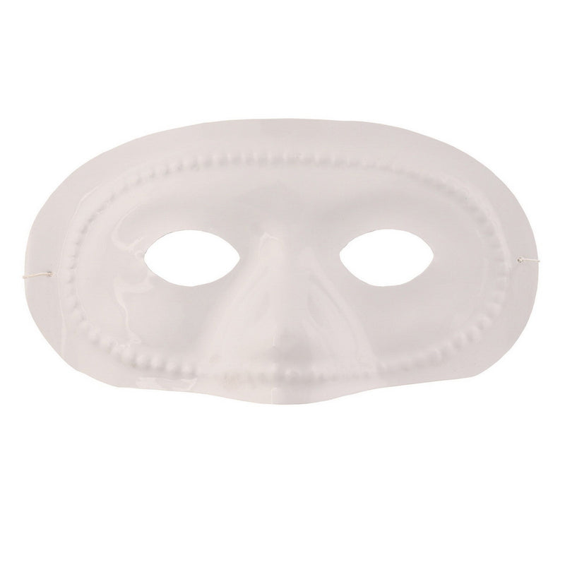 White Half Mask by Beistle for General occasion Novelty