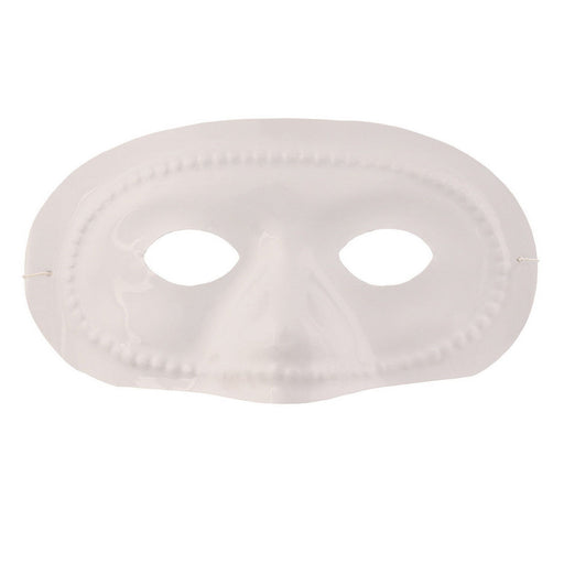 White Half Mask by Beistle for General occasion Novelty