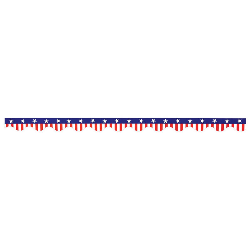 Patriotic Border Trim – 3' ¾" – (12/Pkg) by Beistle for Educational