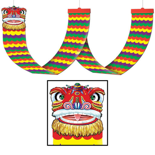 Dragon Ceiling Decor – 12" x 12' – (1/Pkg) by Beistle for Chinese New Year Ceiling Décor