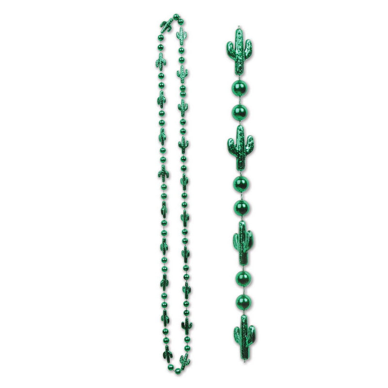 Cactus Beads – 33" – (6/Card) by Beistle for Western Novelty Beads