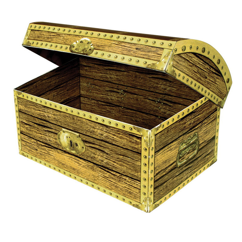 Treasure Chest Box – 8" x 5½" x 5½" – (1/Pkg) by Beistle for Pirate 3-D