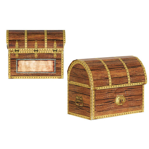 Pirate Treasure Chest Favor Boxes – 3½" x 4¼" – (4/Pkg) by Beistle