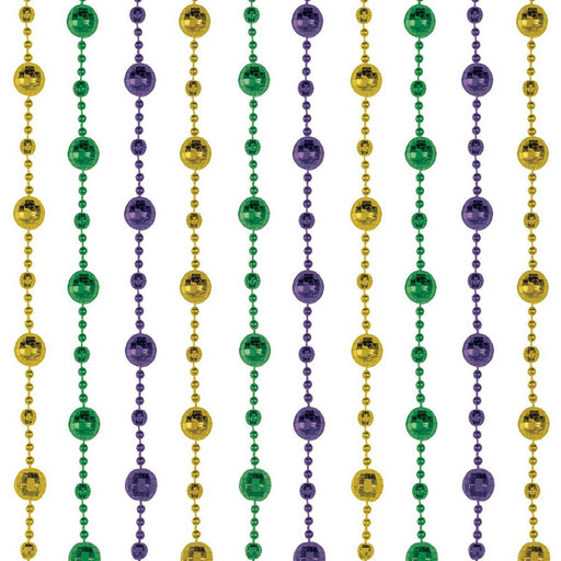 Disco Ball Bead Curtain – 6' 6" x 24" – (1/Box) by Beistle for Mardi Gras Novelty Curtains
