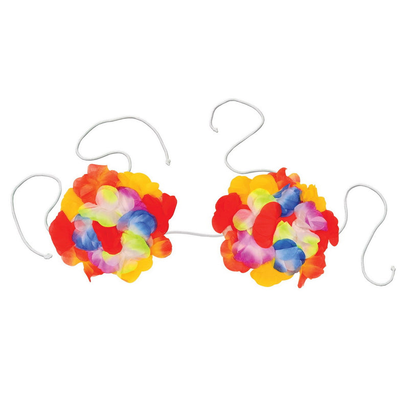 Floral Bikini Top – Adjustable – (1/Pkg) by Beistle for Luau Bikini Tops