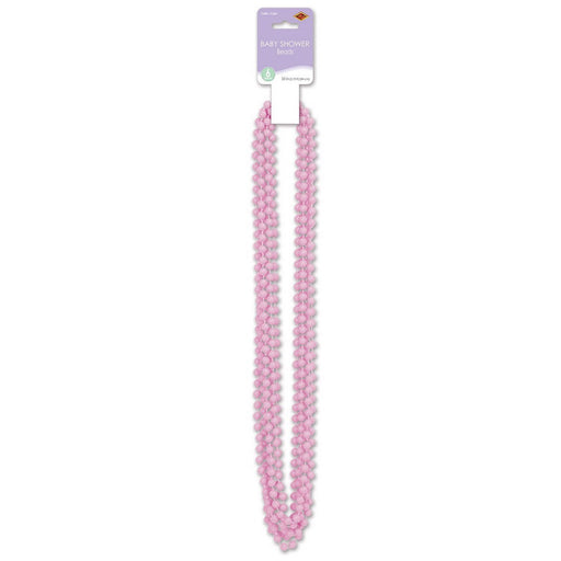 Baby Shower Beads – 33" – (6/Card) by Beistle Round Party Beads