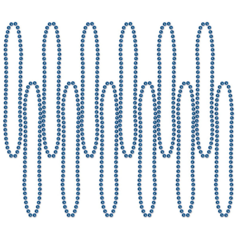 Bulk Party Beads - Small Round – 7mm x 33" by Beistle for General occasion Round Party Beads