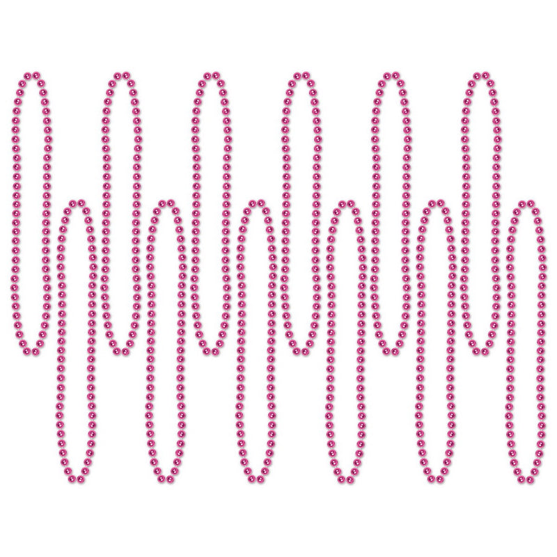 Bulk Party Beads - Small Round – 7mm x 33" by Beistle for General occasion Round Party Beads