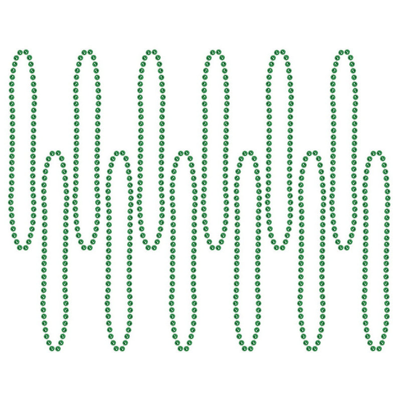 Bulk Party Beads - Small Round – 7mm x 33" by Beistle for General occasion Round Party Beads
