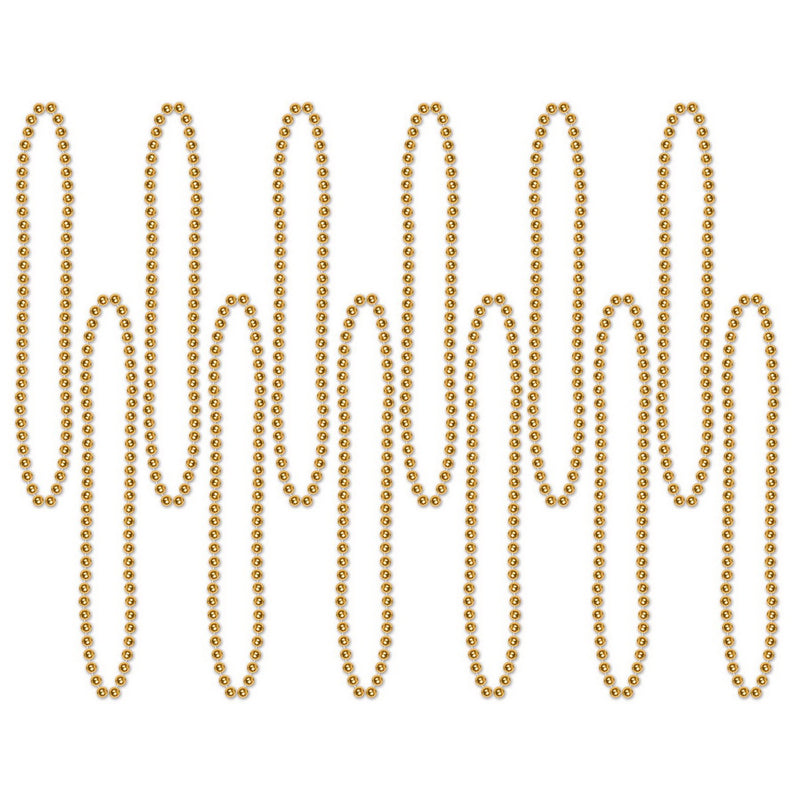 Bulk Party Beads - Small Round – 7mm x 33" by Beistle for General occasion Round Party Beads