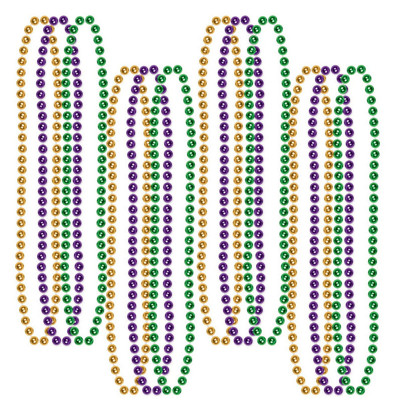 Bulk Party Beads - Small Round – 7mm x 33" by Beistle for General occasion Round Party Beads