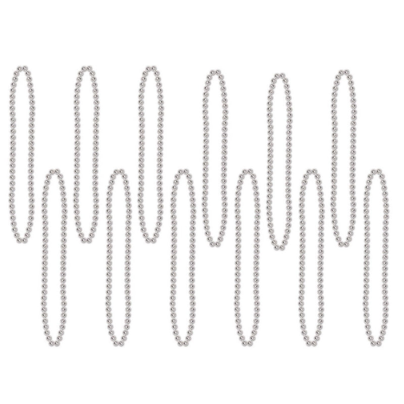 Bulk Party Beads - Small Round – 7mm x 33" by Beistle for General occasion Round Party Beads