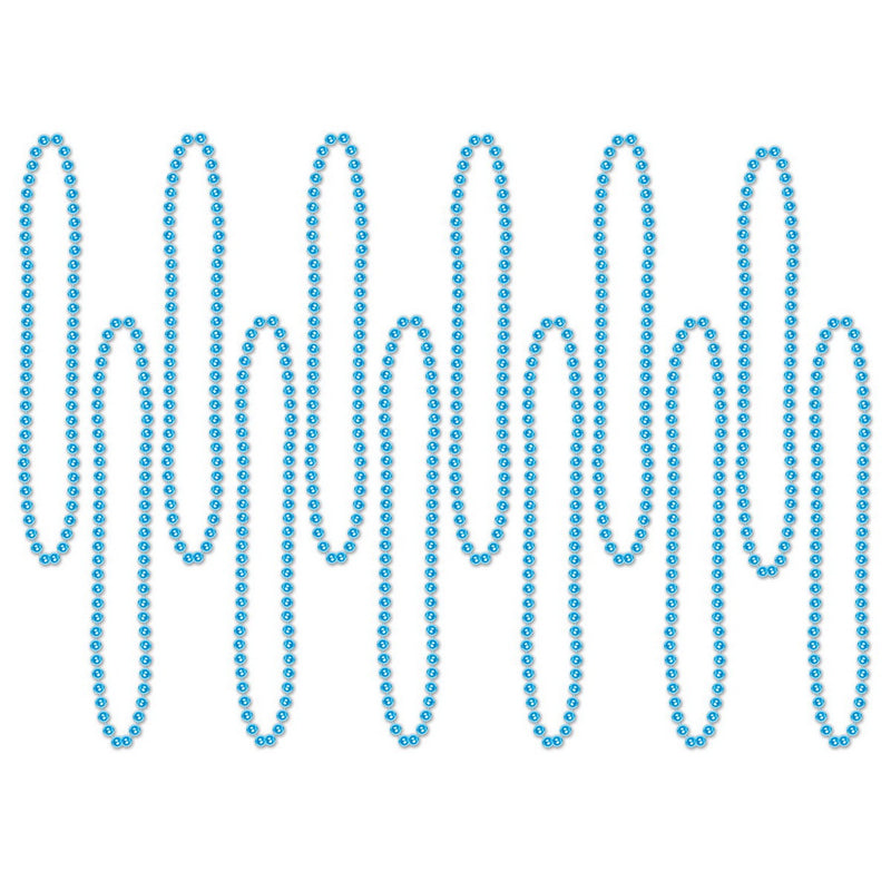 Bulk Party Beads - Small Round – 7mm x 33" by Beistle for General occasion Round Party Beads