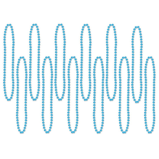 Bulk Party Beads - Small Round – 7mm x 33" by Beistle for General occasion Round Party Beads