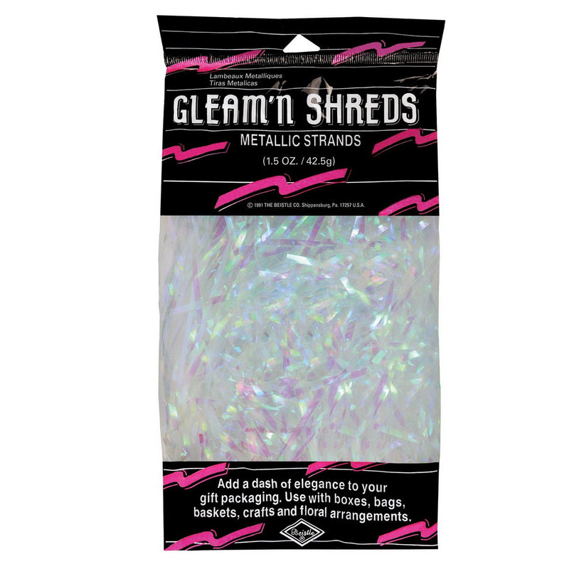 Gleam 'N Shreds Metallic Strands – (1½ Oz/Pkg) by Beistle for General occasion Shreds and Grass