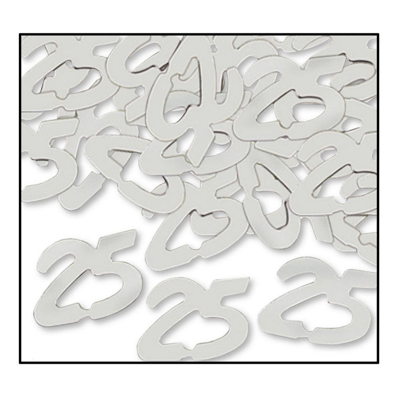 Fanci-Fetti "25" Silhouettes – (½ Oz/Pkg) by Beistle for Anniversary