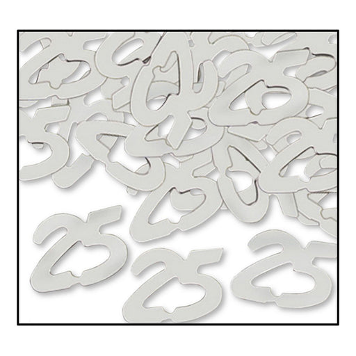 Fanci-Fetti "25" Silhouettes – (½ Oz/Pkg) by Beistle for Anniversary