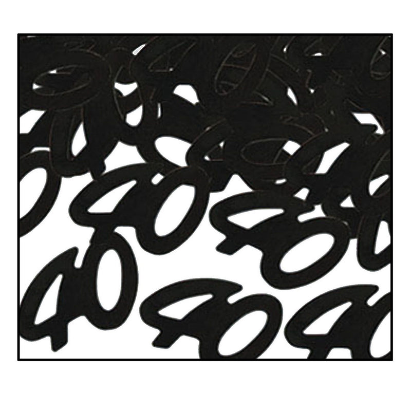 Fanci-Fetti "40" Silhouettes – (½ Oz/Pkg) by Beistle for Over-The-Hill