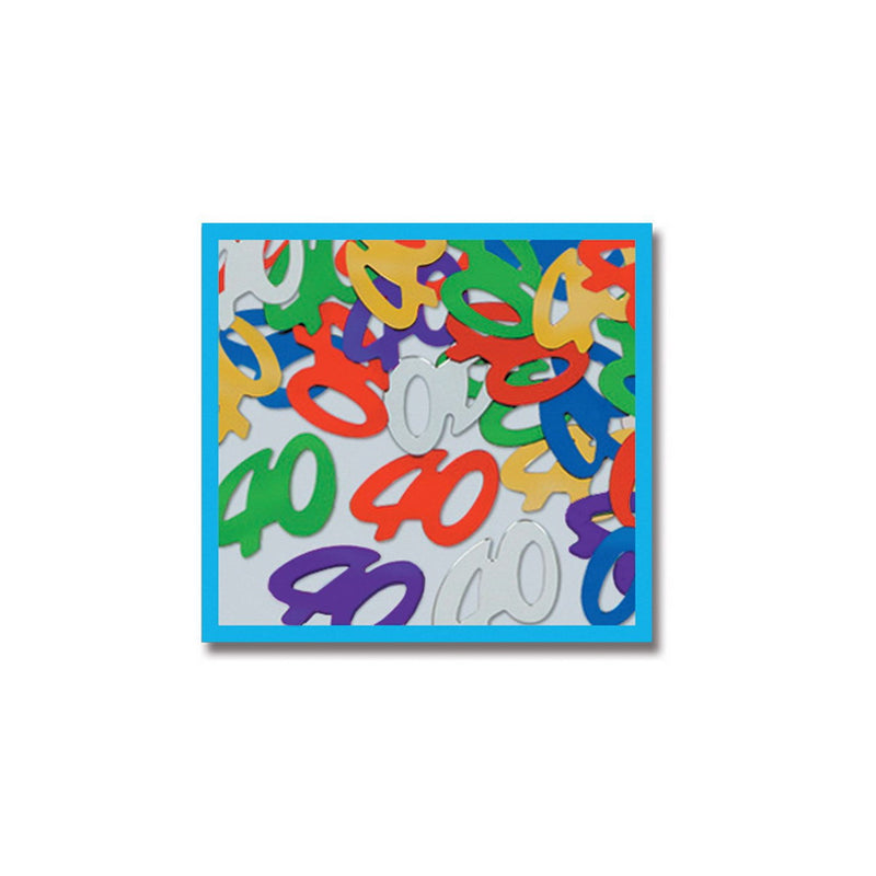 Fanci-Fetti "40" Silhouettes – (½ Oz/Pkg) by Beistle for Age-specific birthday