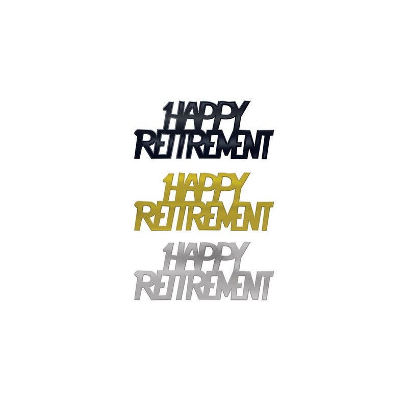 Happy Retirement Fanci-Fetti – (½ Oz/Pkg) by Beistle